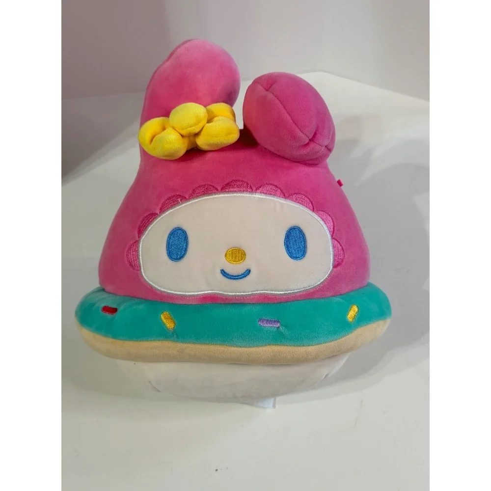 Sanrio My Melody Cupcake Donut Plush Squishy Pink Teal Dessert 8 Inch 2023